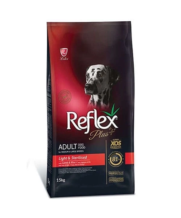 Reflex Plus Light Sterilised Kuzulu Yetişkin Köpek Maması 15 Kg