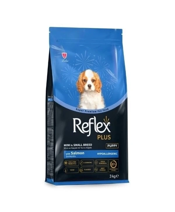 Reflex Plus Somonlu Mini ve Küçük Irk Yavru Köpek Maması 3 Kg