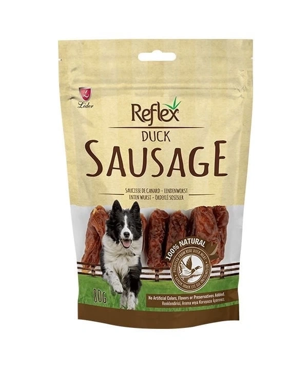 Reflex Sausage Ördekli Sosis Köpek Ödül Maması 80 Gr
