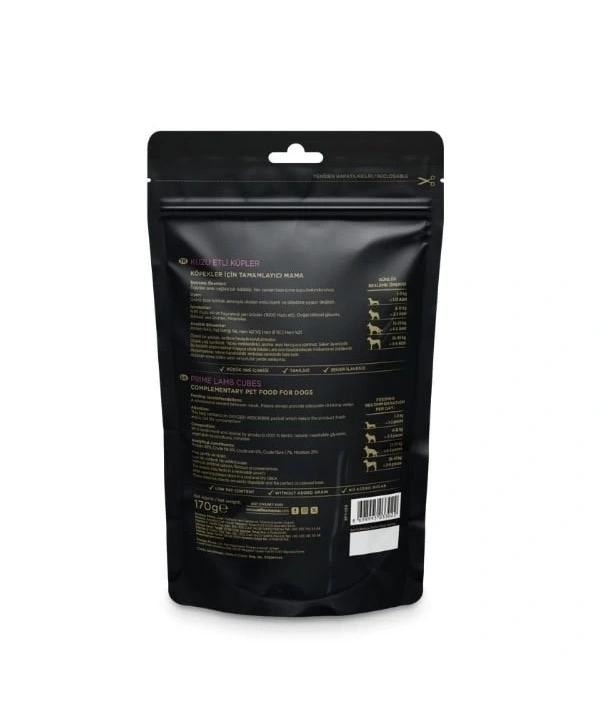 Reflex Snackies Natural Kuzu Etli Küp Tahılsız Köpek Ödül Maması 170 Gr