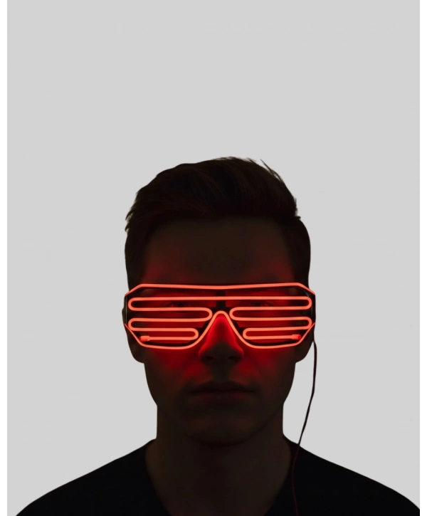 Renkli Işıklı Gözlük Eğlenceli Gece Aksesuarı