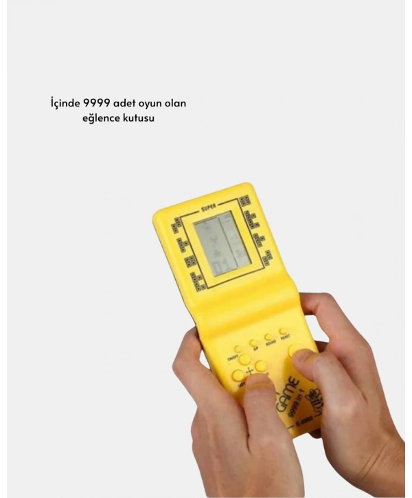Retro Tetris El Aterisi – Pil ile Çalışan Taşınabilir Mini Oyun Konsolu