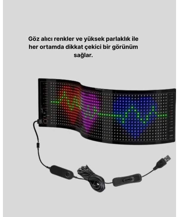RGB LED Panel Renkli Işık Efektli Dekoratif Aydınlatma