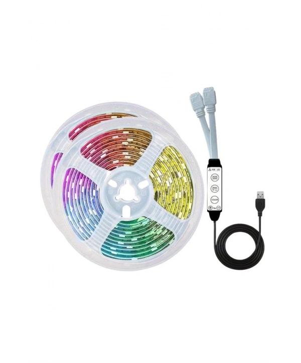 RGB Neon Şerit Led Lamba 10 Metre İç Mekan Tasarımına Uygun