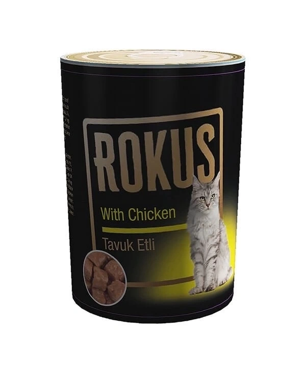 Rokus Tavuklu Yetişkin Konserve Kedi Maması 410 Gr