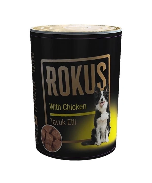 Rokus Tavuklu Yetişkin Konserve Köpek Maması 410 Gr