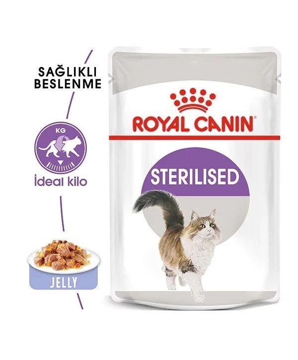 Royal Canin Sterilised Jelly Pouch Kısırlaştırılmış Kedi Maması 85 Gr