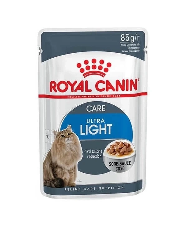 Royal Canin Ultra Light Gravy Pouch Diyet Kedi Maması 85 Gr