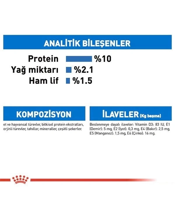 Royal Canin Ultra Light Gravy Pouch Diyet Kedi Maması 85 Gr