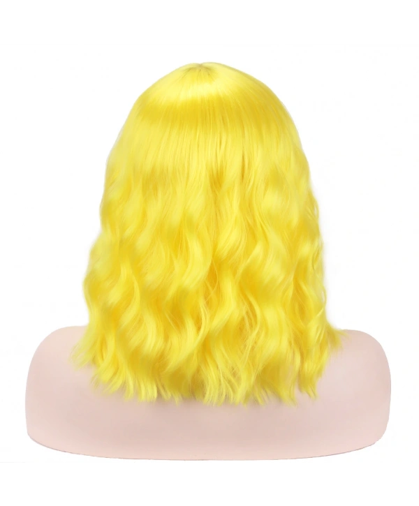 Sarı Renk Uzun Dalgalı Parti Peruğu (5047)