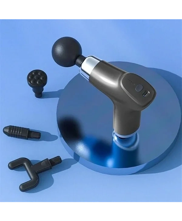 Şarj Edilebilir Küçük Yüz Tabancası Derin Doku Masaj Aleti - 6 Hız Ayarı (5047)