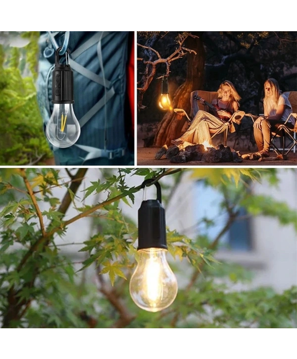 Şarj Olabilen 3 Farklı Mod LED&apos;li Kendiliğinden Asma Kancalı Kamp,Dış Cephe Lambası (5047)