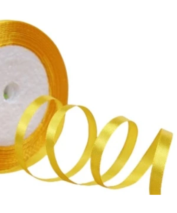 Saten Kurdele 2 Cm 10 Metre Hardal