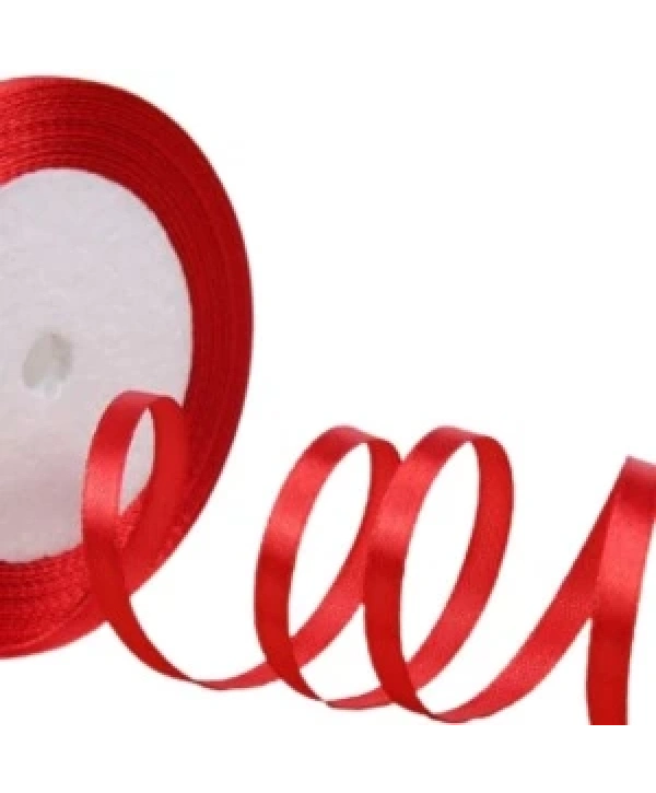 Saten Kurdele 2 Cm 10 Metre Kırmızı