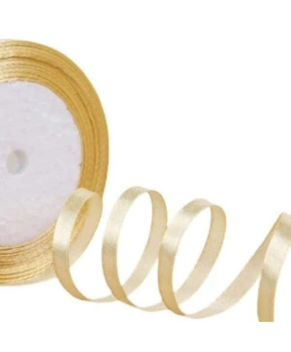 Saten Kurdele 2 Cm 10 Metre Koyu Bej