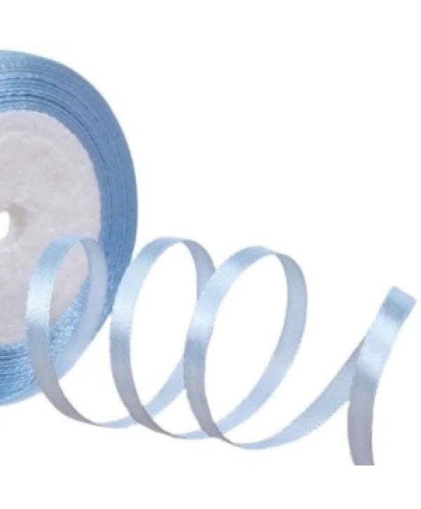 Saten Kurdele 3 Cm 10 Metre Bebe Mavisi