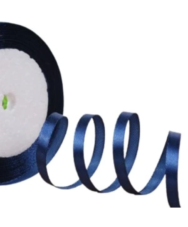 Saten Kurdele 3 Cm 10 Metre Lacivert