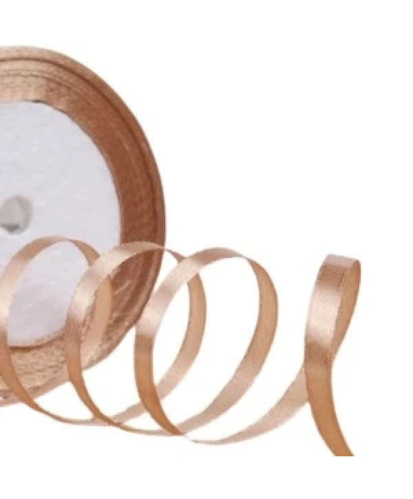 Saten Kurdele 3 Cm 10 Metre Sütlü Kahve