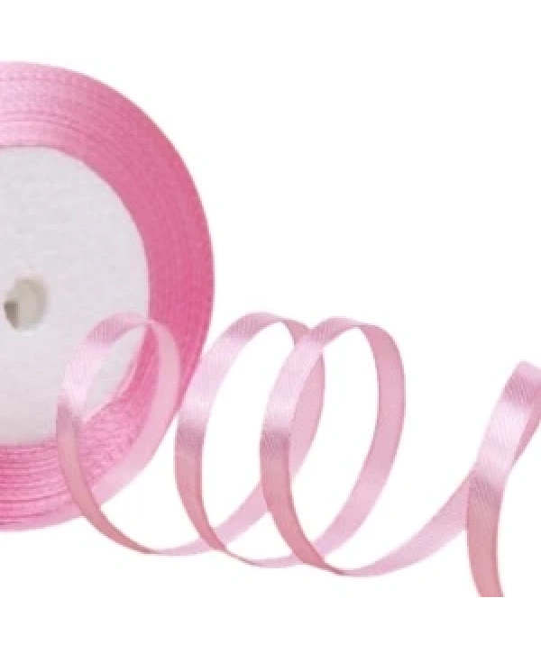 Saten Kurdele 3 Mm Pembe 2 Metre