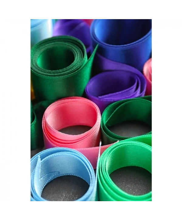 Saten Kurdele 6 Cm Beyaz 1 Metre