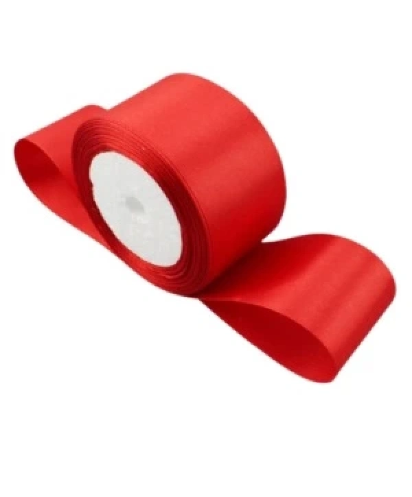 Saten Kurdele 6 Cm Kırmızı 2 Metre