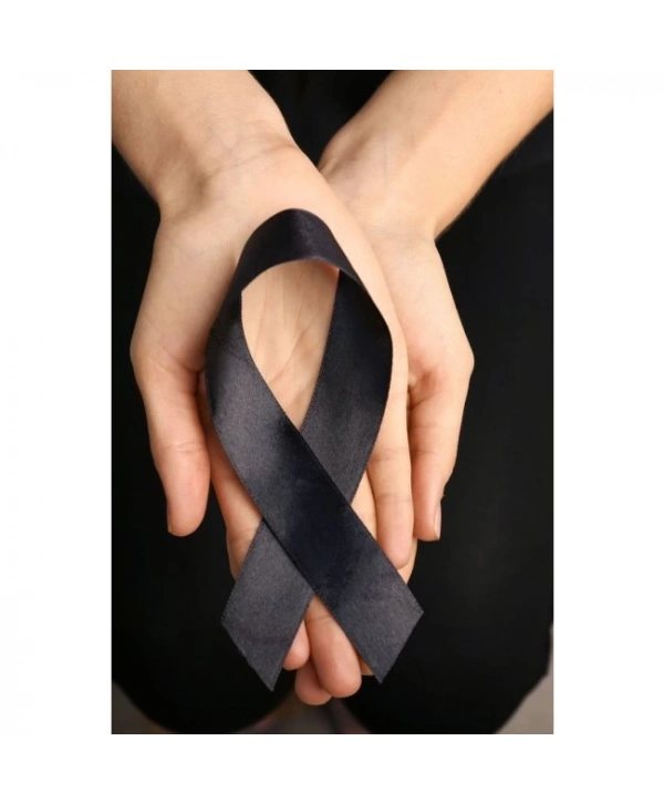 Saten Kurdele 6 Cm Siyah 1 Metre