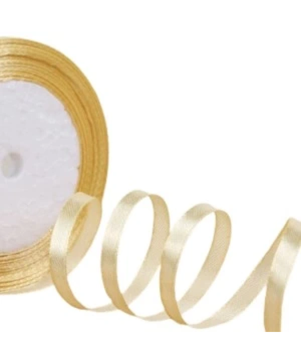 Saten Kurdele 6 Mm Karamel 5 Metre