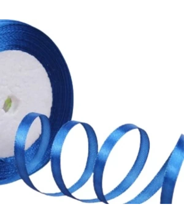 Saten Kurdele 6 Mm Petrol Mavisi 2 Metre