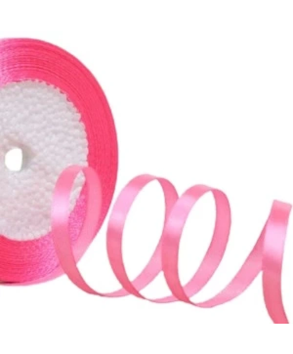 Saten Kurdele 6 Mm Şeker Pembe 5 Metre