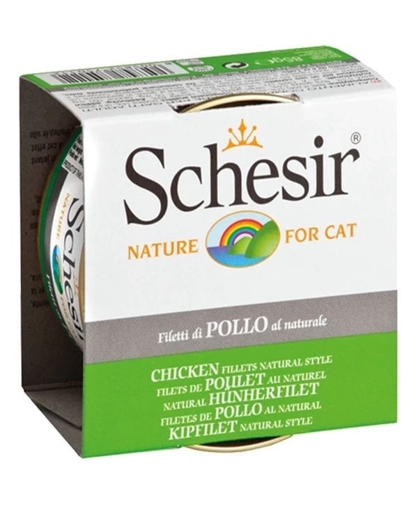 Schesir Tavuklu Naturel Konserve Kedi Maması 85 Gr