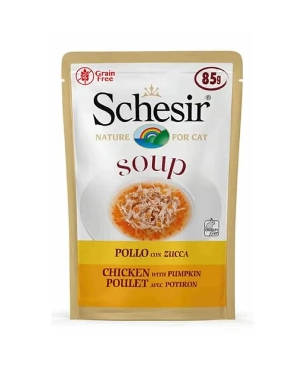 Schesir Yabani Ton Balıklı ve Balkabaklı Kedi Çorbası 85 Gr