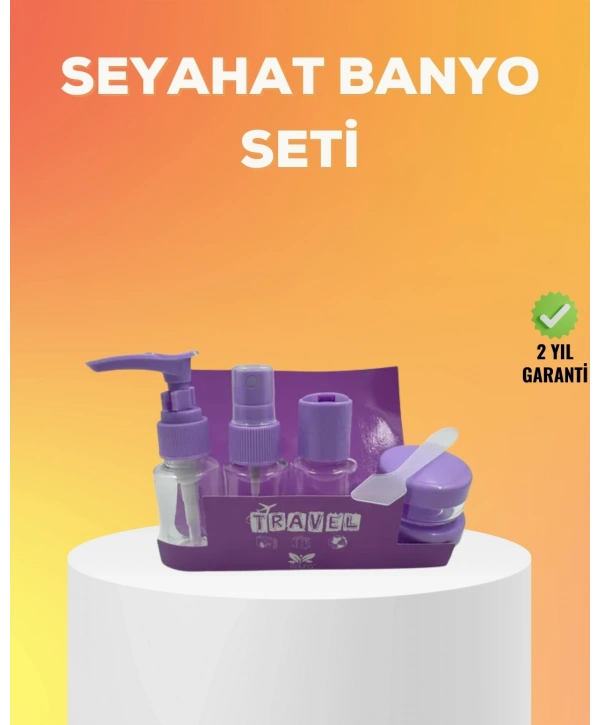 Seyahat Bakım Seti 5 Parça Sızdırmaz Şeffaf Kapaklı 30ml