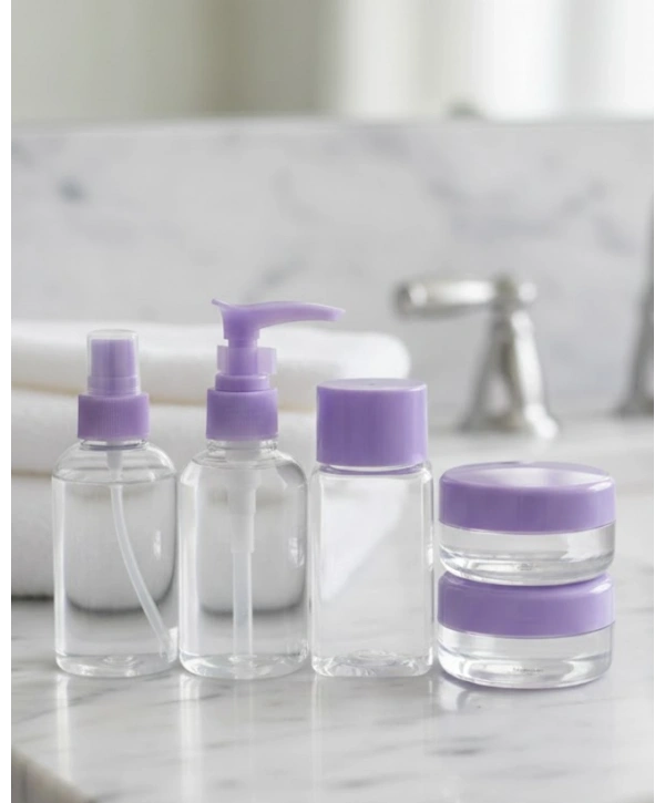 Seyahat İçin 5’li Şeffaf Kozmetik Şişe Seti 30 ml