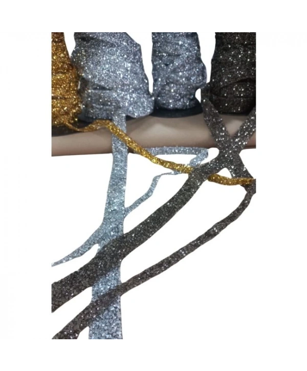 Silikonlu Yapıştırma Taş 1 Cm Gold 5 Metre