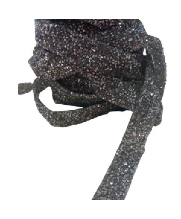 Silikonlu Yapıştırma Taş 1 Cm Siyah 1 Metre