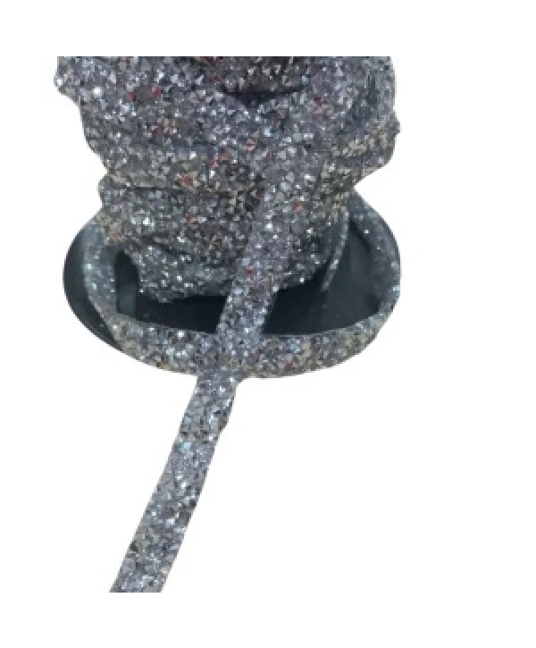 Silikonlu Yapıştırma Taş Şerit 2 Cm Gümüş 5 Metre