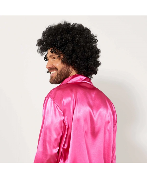 Siyah Renk Kıvırcık Afro Bonus Peruk (5047)