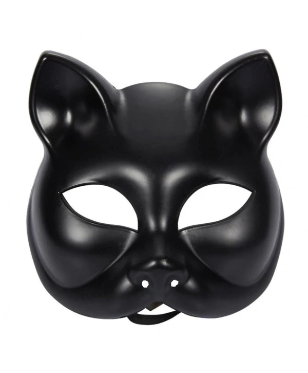 Siyah Renk Lüks Kedi Maskesi 12x13 cm (5047)