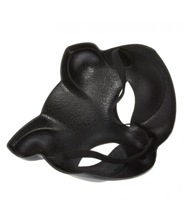 Siyah Renk Lüks Kedi Maskesi 12x13 cm (5047)