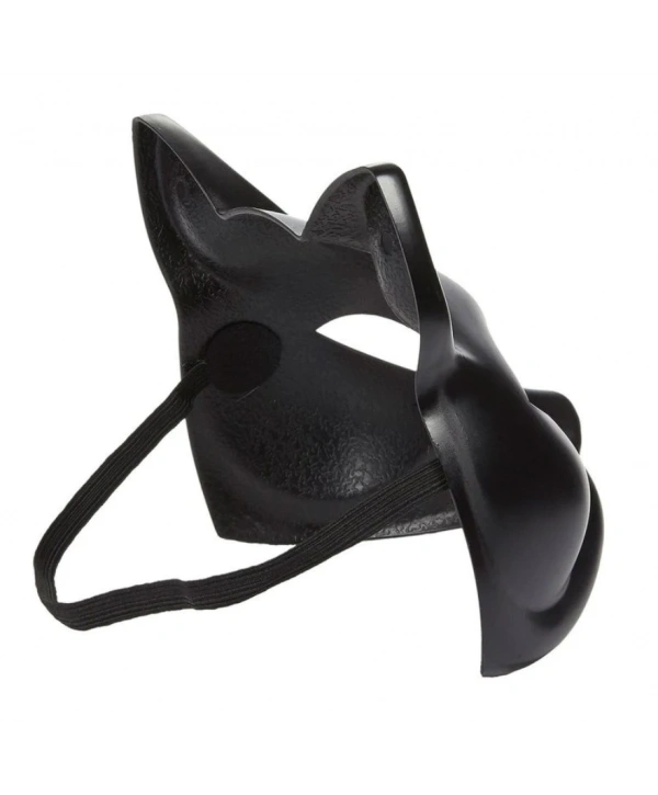Siyah Renk Lüks Kedi Maskesi 12x13 cm (5047)