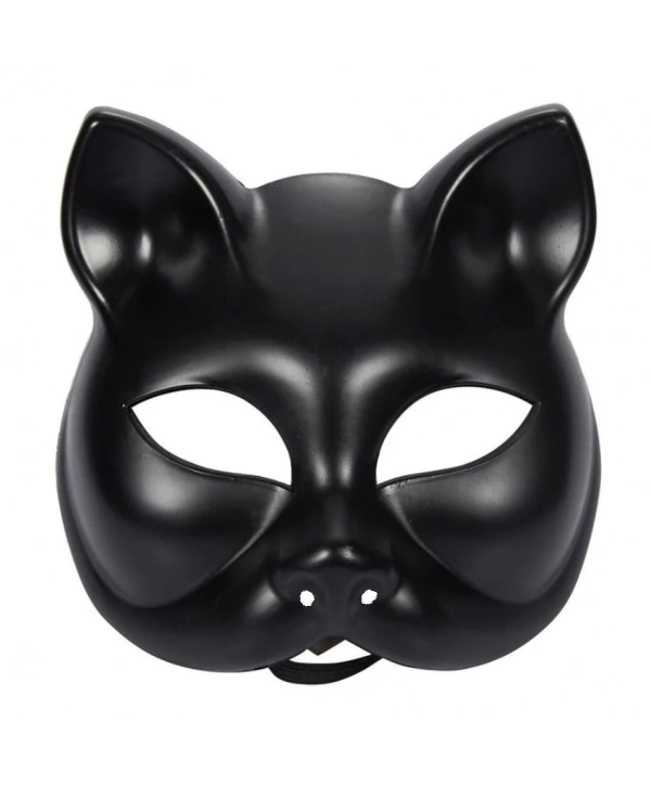Siyah Renk Lüks Kedi Maskesi 12x13 cm (5047)