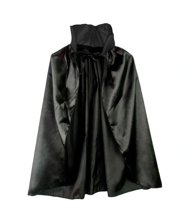 Siyah Renk Yakalı Halloween Pelerini 90 cm (5047)