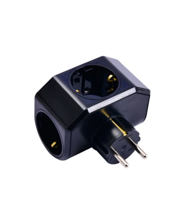 SİYAH YONCA PLUS 3LÜ TOPRAKLI PRİZ FİŞ 04-ZM (5047)