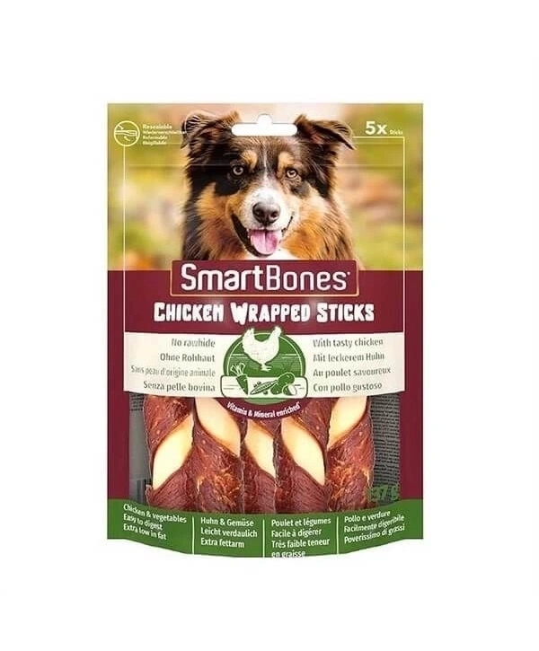 Smart Bones Tavuk Sargılı Stick Köpek Ödül Maması M 5 Li 137 Gr