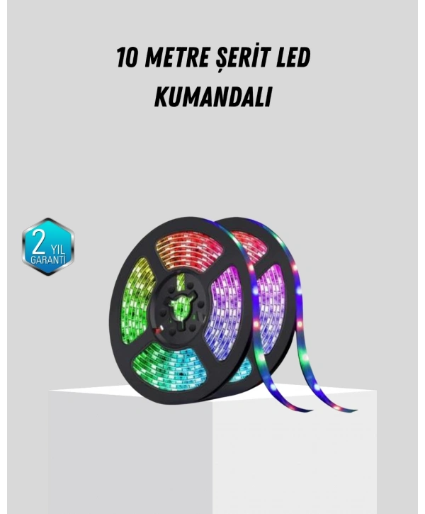 Smart Şerit LED Işık – Uzaktan Kumandalı, USB Girişli, Müzik Modlu