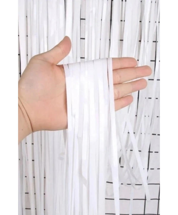 Soft Beyaz Renk Duvar ve Kapı Perdesi 90x200 cm (5047)