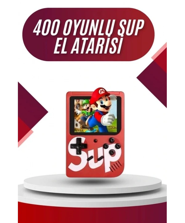 Sup Atari Retro 400 Nostalji Oyunlu Mini Atari Taşınabilir Oyun Konsolu