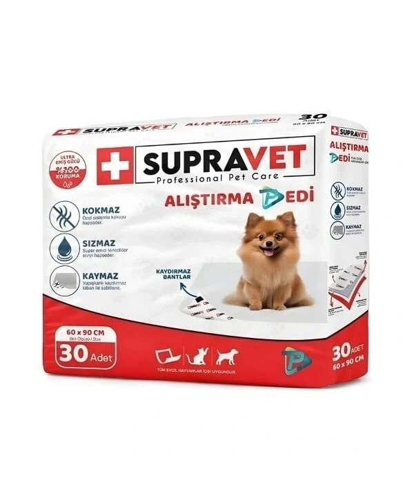 Supravet Köpek Tuvalet Alıştırma Pedi 30 Adet 60x90 Cm