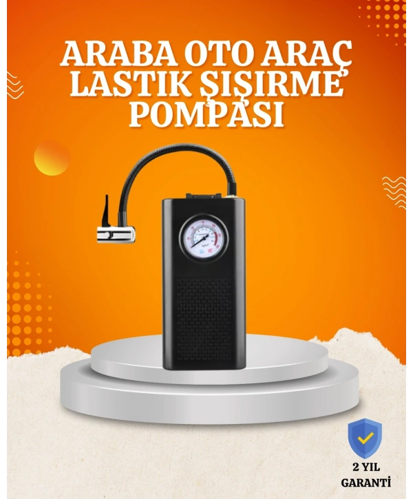 Taşınabilir Elektrikli Oto Motosiklet Bisiklet Lastik Şişirme Pompası