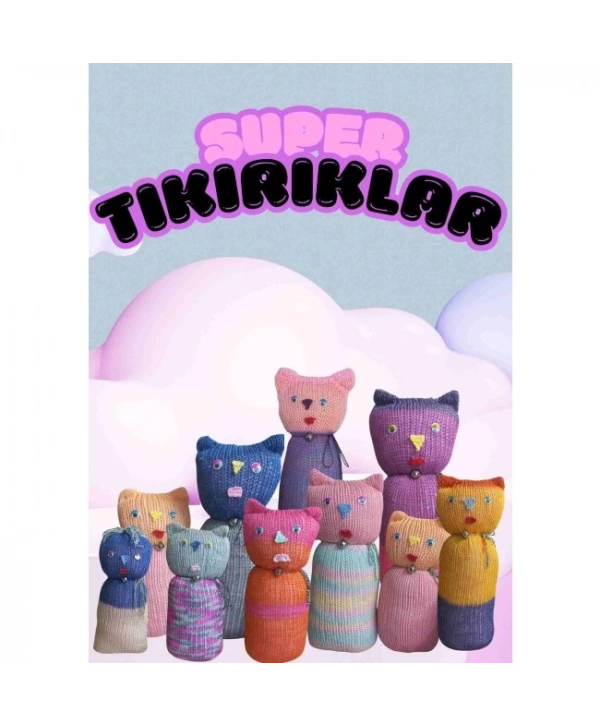 Tıkırık Örgü Yastık Uyku Ve Oyun Arkadaşı Şeker - 45 Cm